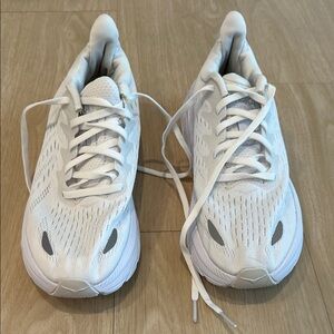 Hoka Clifton 8 White Running Shoes